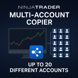 NinjaTrader Multi-Account Copier-up to 20 different accounts