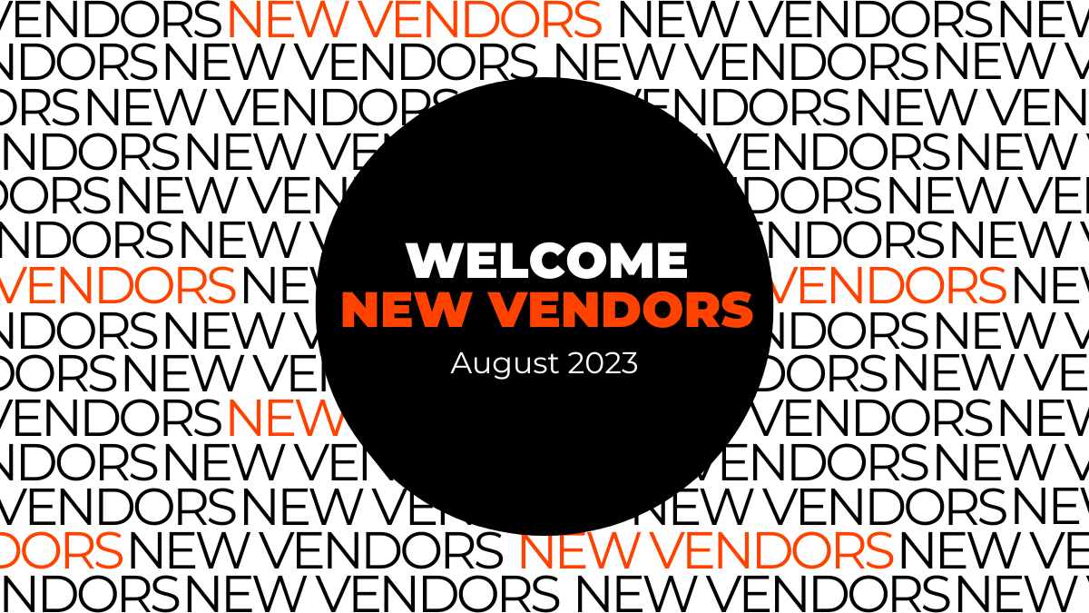 New vendors added in August